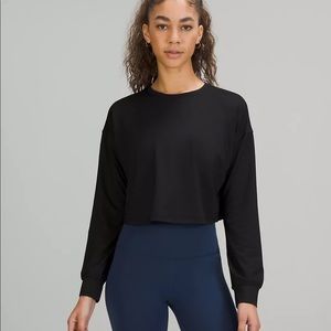 Lululemon Muscle Love Long Sleeve Shirt Black size 6